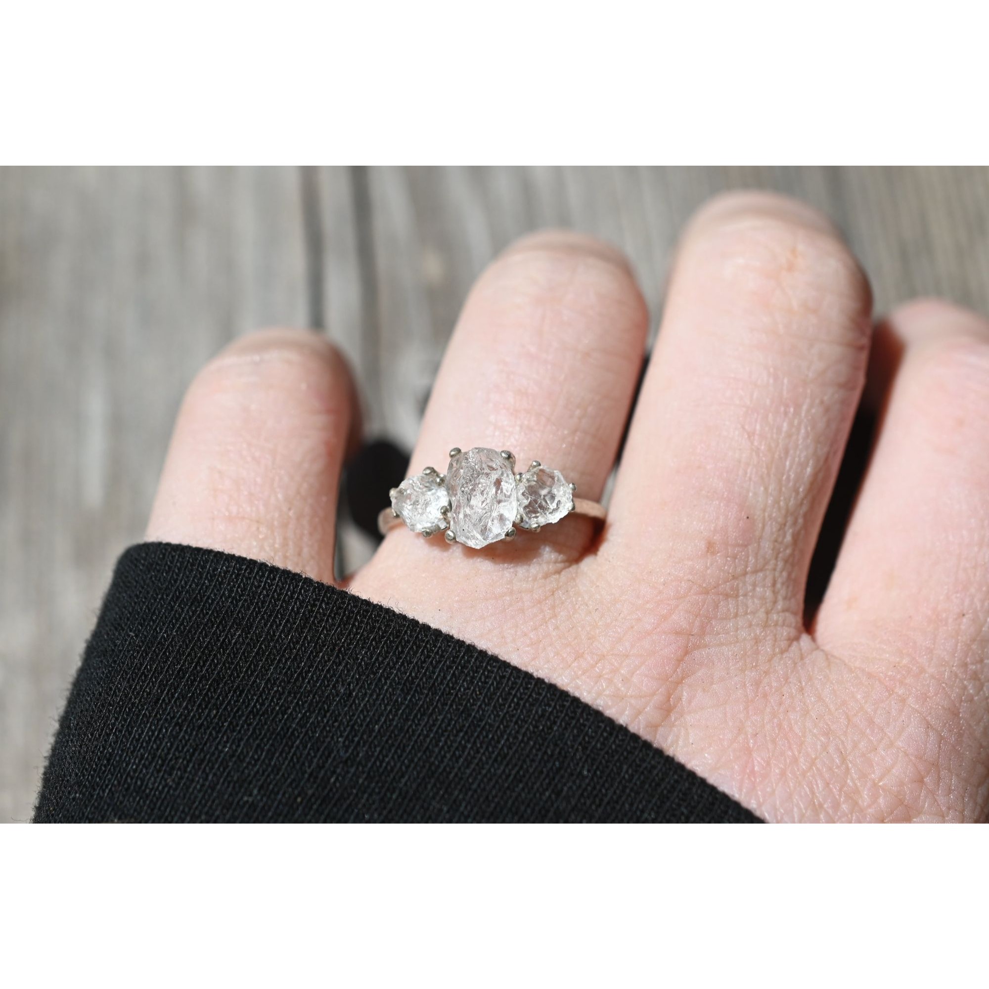 Natural Diamond Ring Raw Diamond Ring Uncut Diamond Ring Engagement Ring Rou
